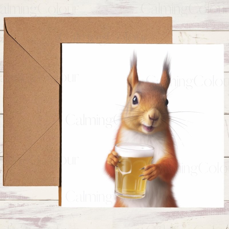 Red Squirrel Father's Day Card | Dad With Love | Father's Day