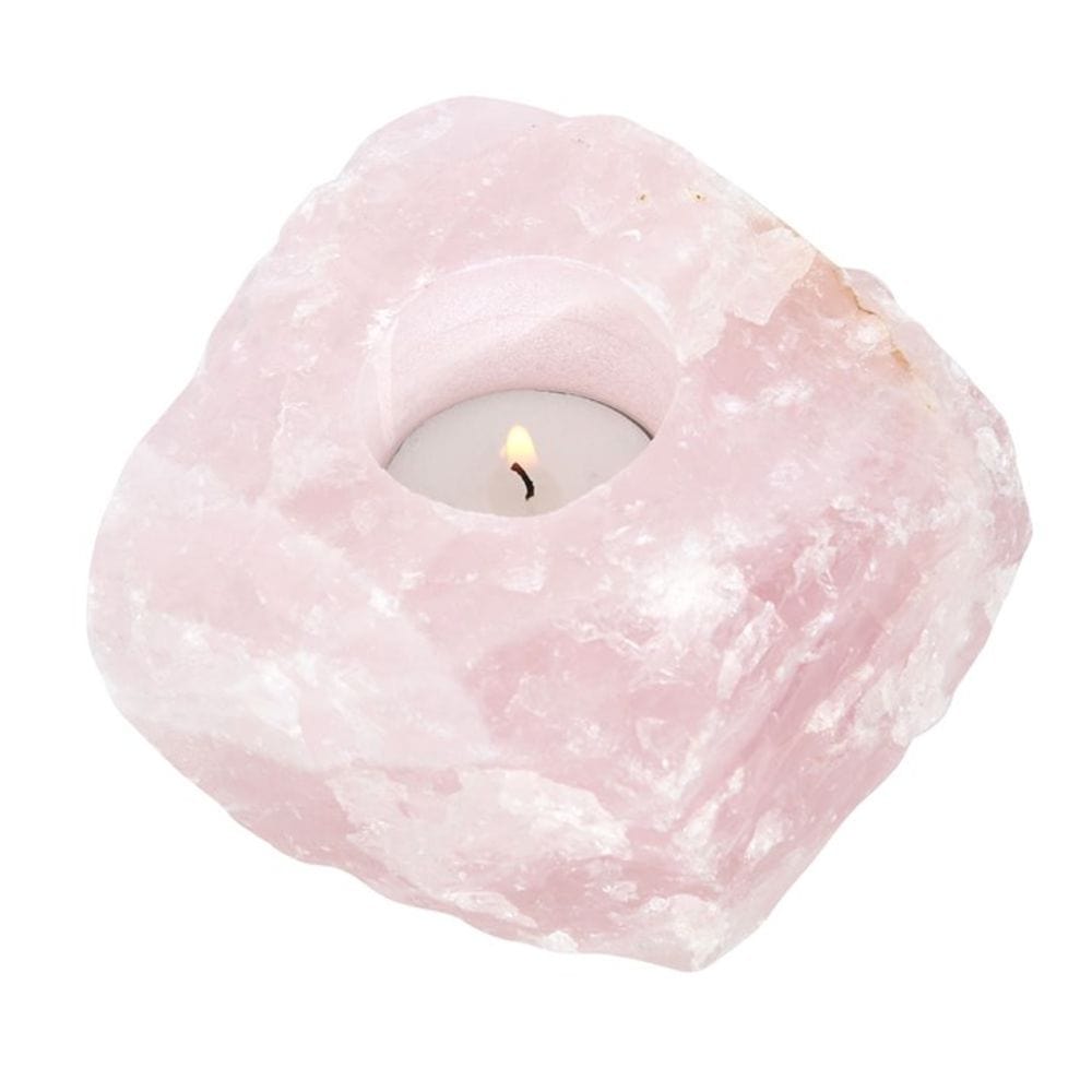 Rose Quartz Tealight Holder | Calming Colour