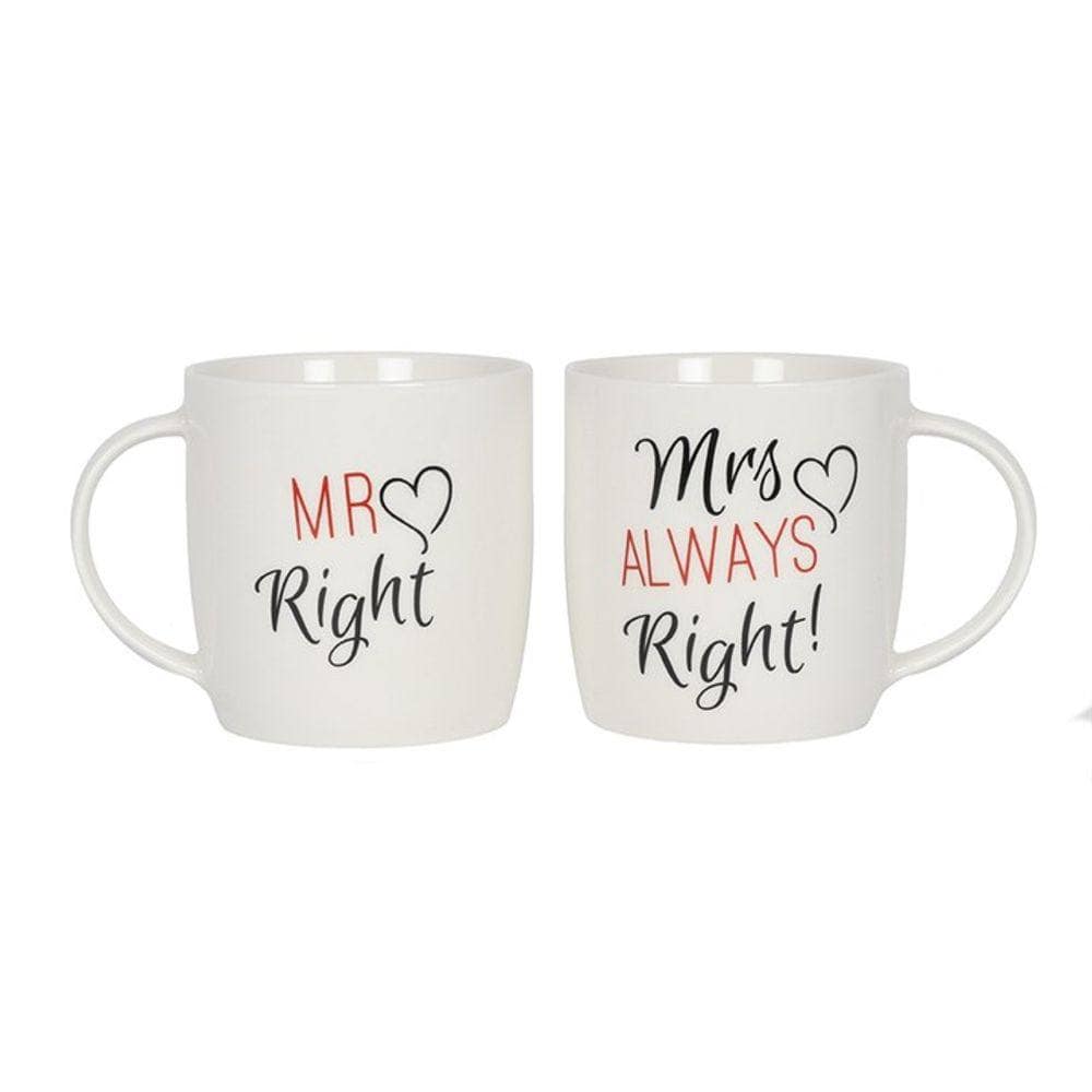 Set of 2 Mr & Mrs Mugs | Calming Colour