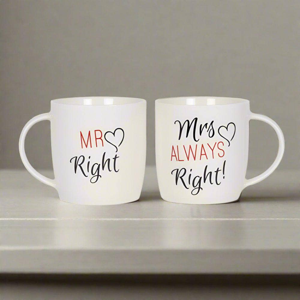 Set of 2 Mr & Mrs Mugs | Calming Colour