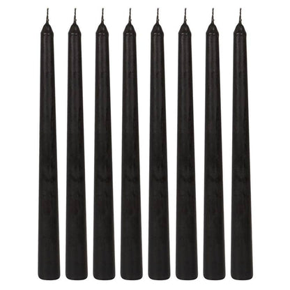 Set of 8 Vampire Blood Taper Candles | Calming Colour