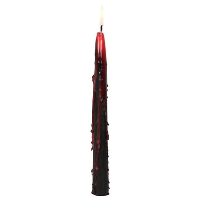 Set of 8 Vampire Blood Taper Candles | Calming Colour