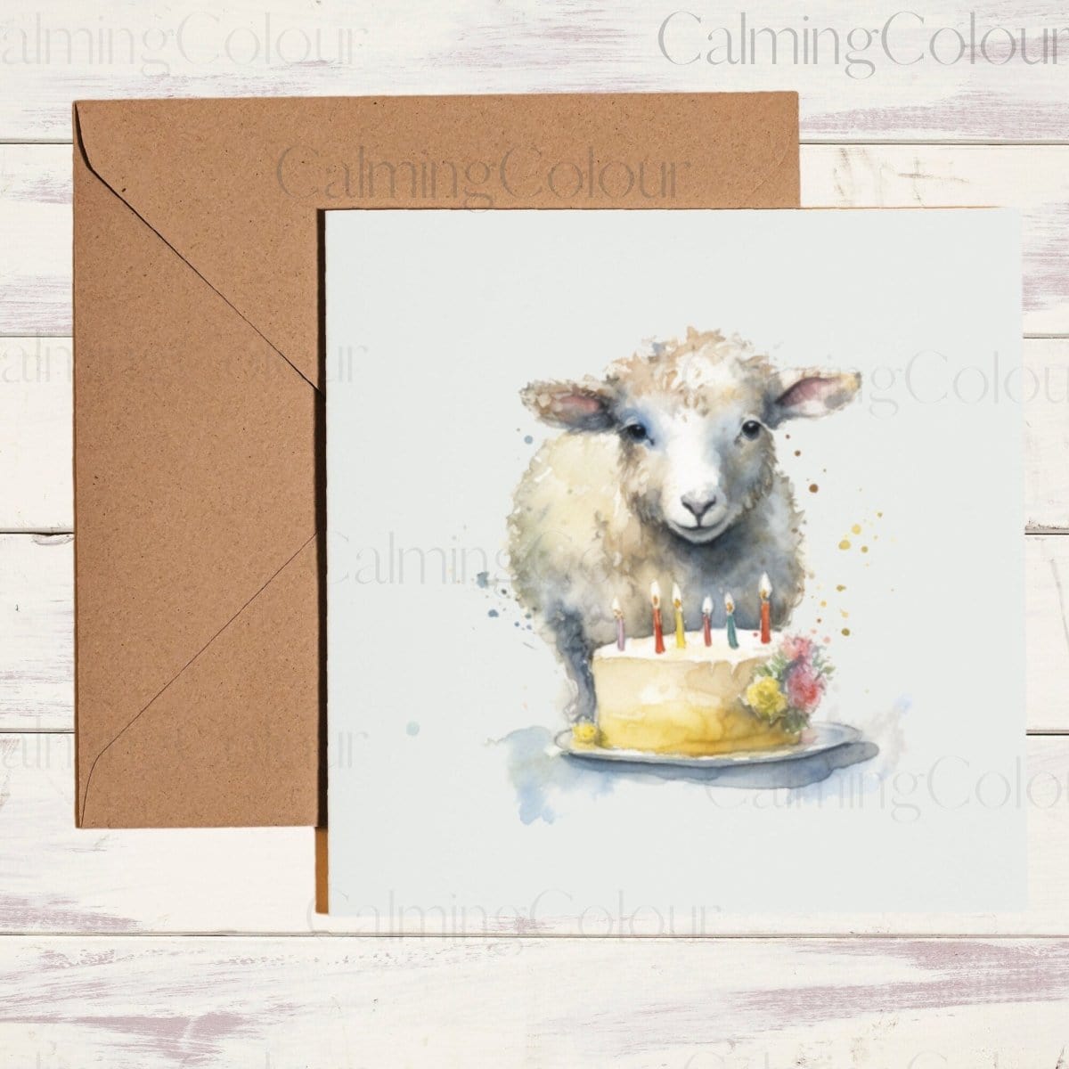 Sheep Greeting Card | Birthday | Calming Colour