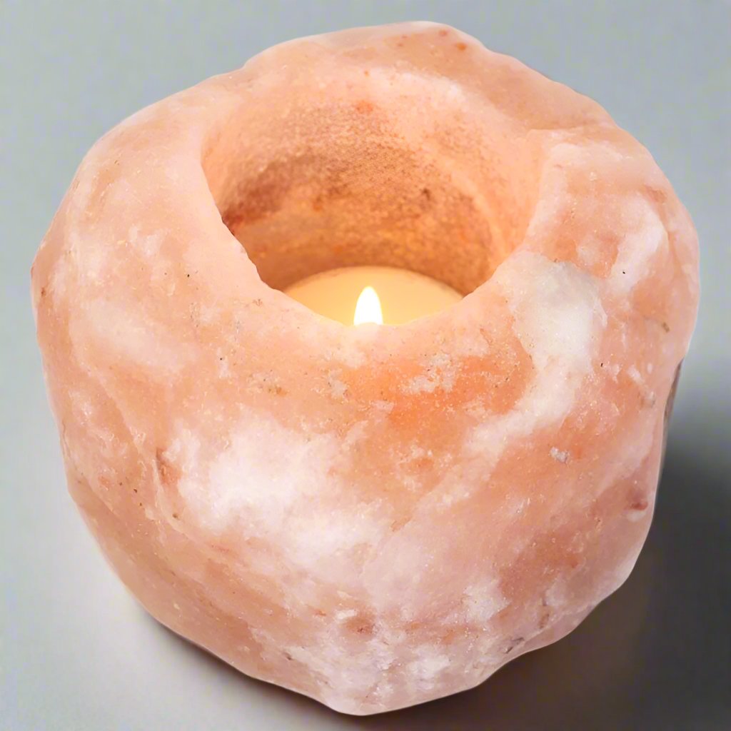 Single Salt Candle Holder | Calming Colour