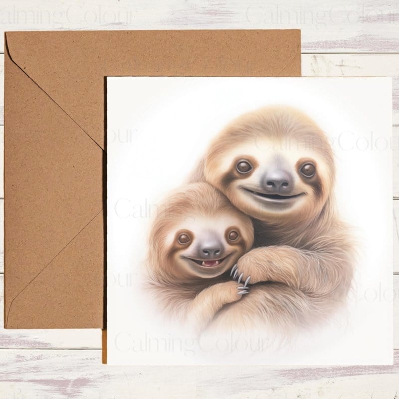 Sloth Mother’s Day | Cute With Love Greeting | Mother's Day Card