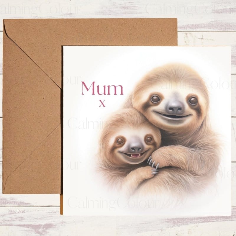 Sloth Mother’s Day | Cute With Love Greeting | Mother's Day Card