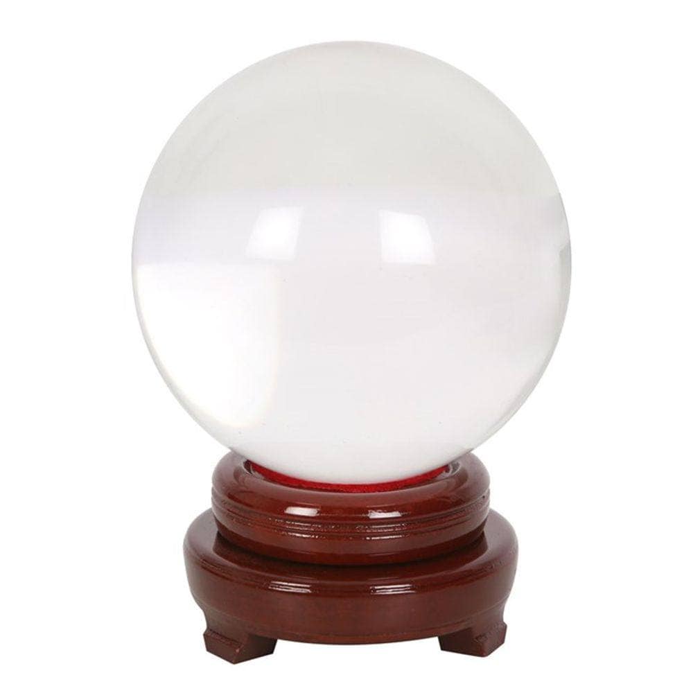 Small Clear Crystal Ball with Stand | 15cm | Calming Colour