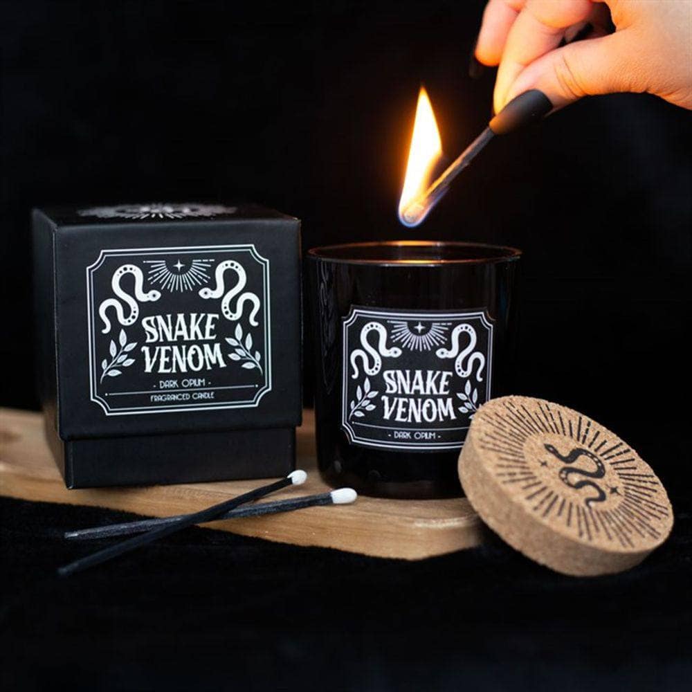 Snake Venom Dark Opium Candle | Calming Colour