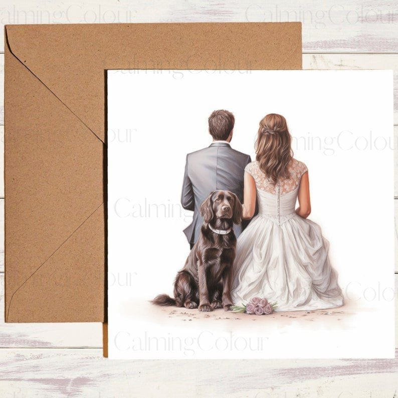 Sprocker Spaniel | Wedding Card | Calming Colour