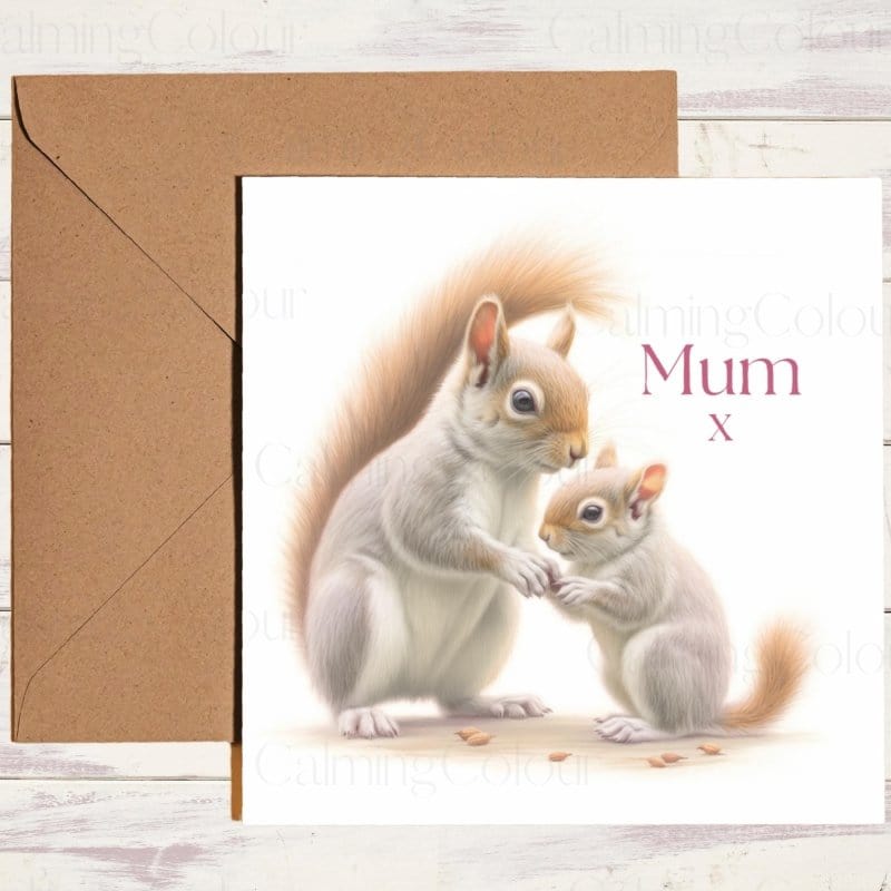 Squirrel Mother's Day Card | Greeting Card for Mum | Mother's Day Card