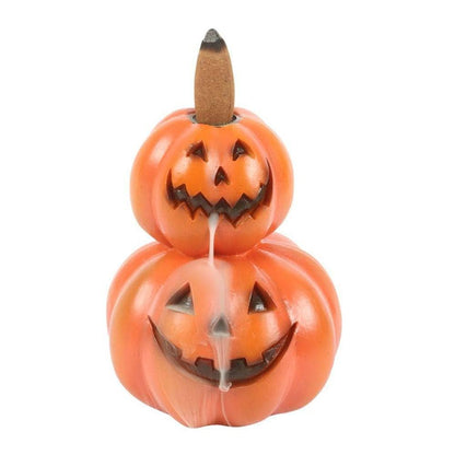 Stacked Pumpkins Backflow Incense Burner | Calming Colour