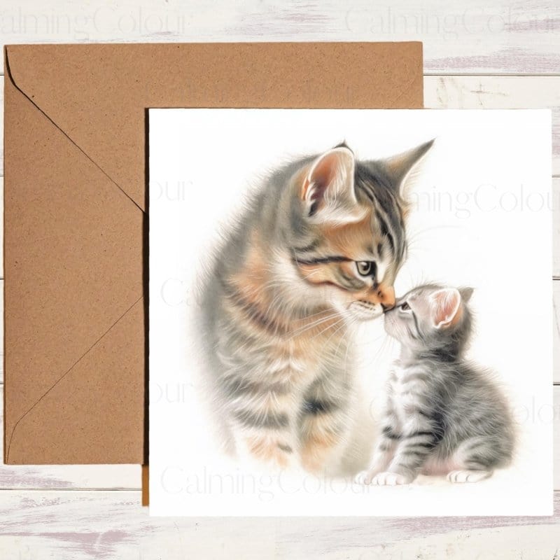 Tabby Cat Mother’s Day | Cute Greeting for Mum | Mother's Day Card