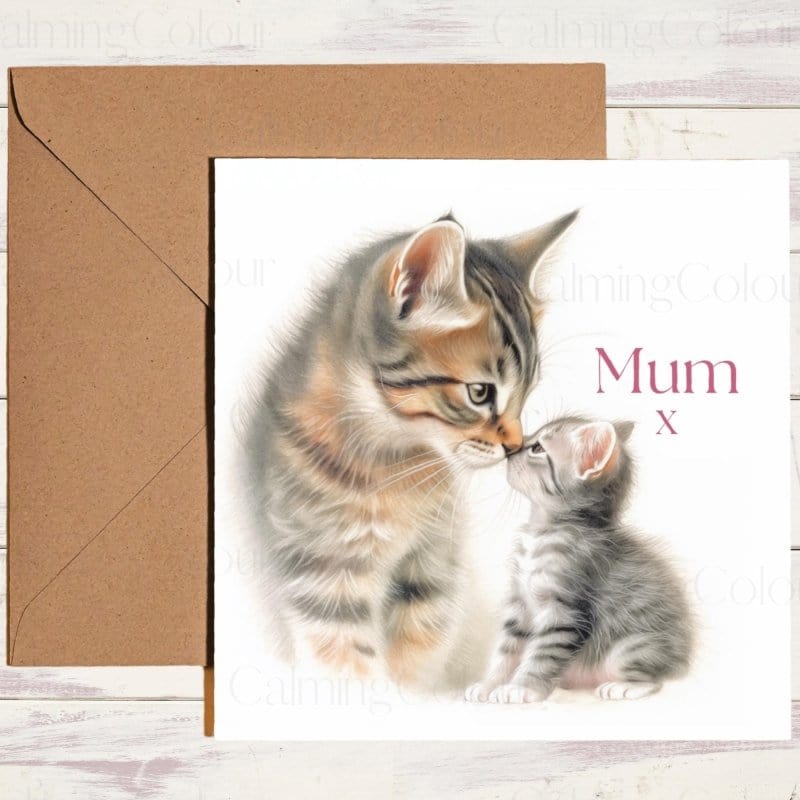 Tabby Cat Mother’s Day | Cute Greeting for Mum | Mother's Day Card