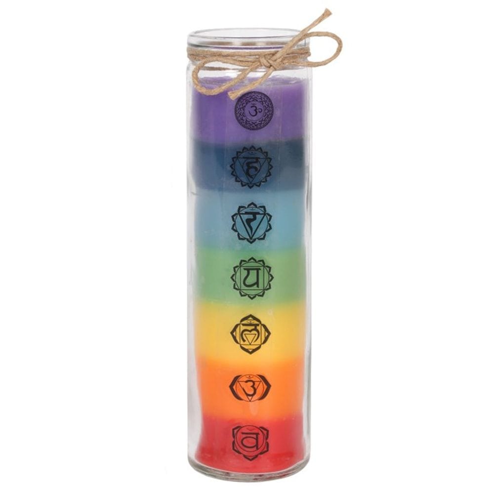 Tall Chakra Candle | Multicoloured | Calming Colour