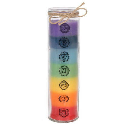 Tall Chakra Candle | Multicoloured | Calming Colour