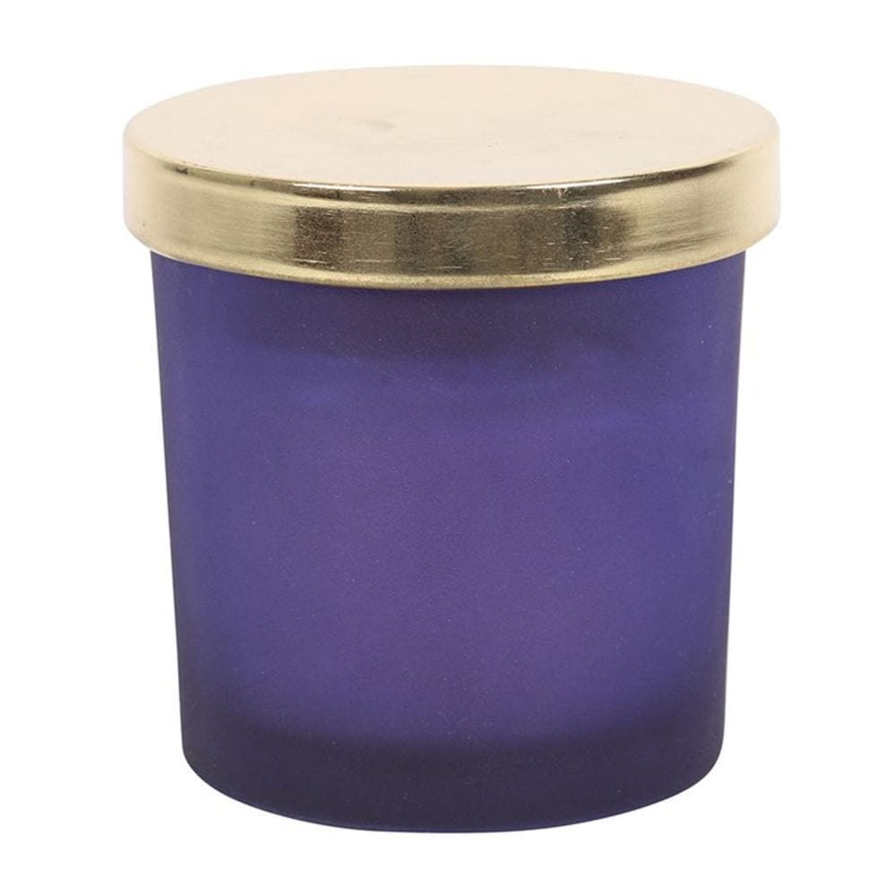 Third Eye Chakra Lavender Crystal Chip Candle | Calming Colour