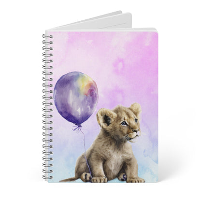 Tiger - Wirobound Softcover Notebook, A5 | Calming Colour