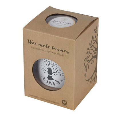 Tree of Life Wax Warmer Gift Set | Calming Colour