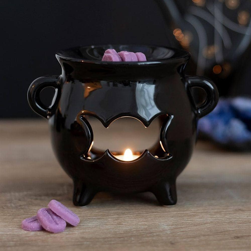 Triple Moon Cauldron Oil Burner | Calming Colour