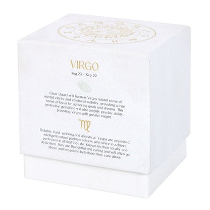 Virgo Sandalwood & Patchouli Gemstone Zodiac Candle | Calming Colour