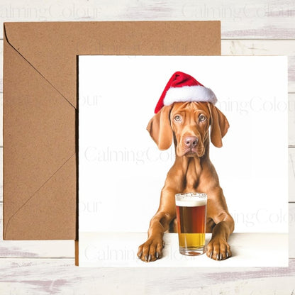 Vizsla Christmas Card MultiPack (10 or 20) | Card Multipack