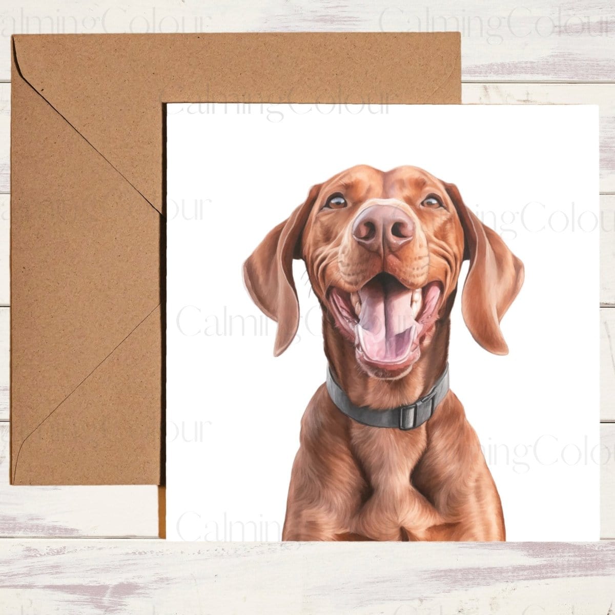 Vizsla Father's Day Card | Single Card | Calming Colour