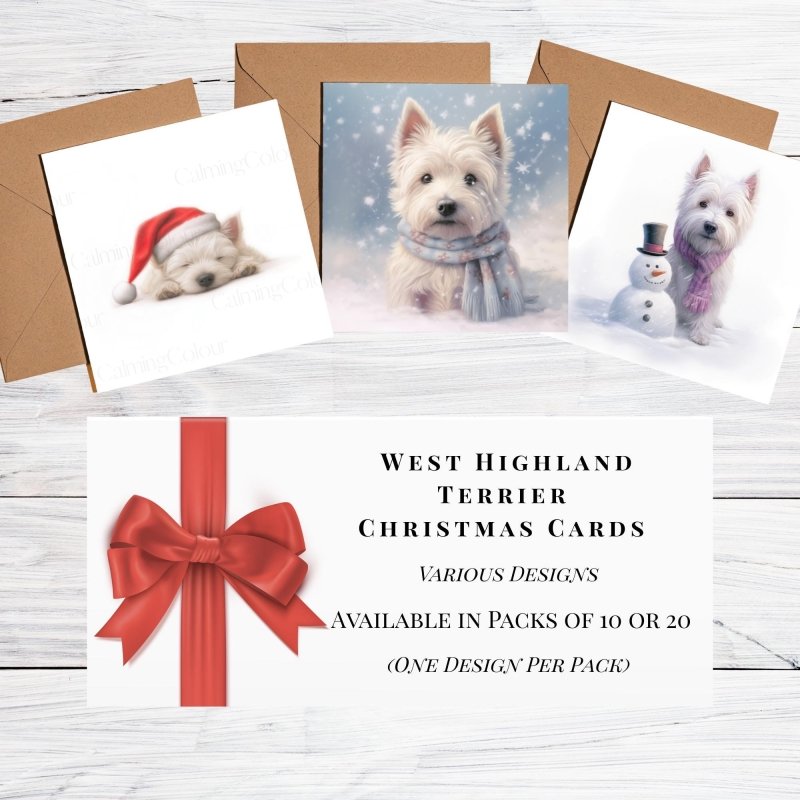 West Highland Terrier Christmas Cards | Dog MultiPack | Card Multipack