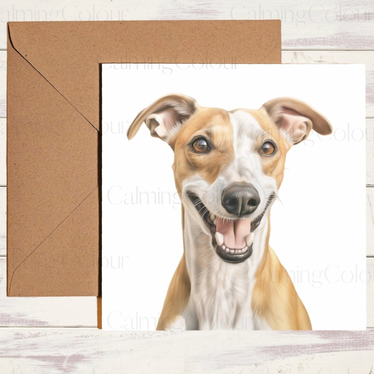 Whippet Father's Day Card | Single Card | Calming Colour