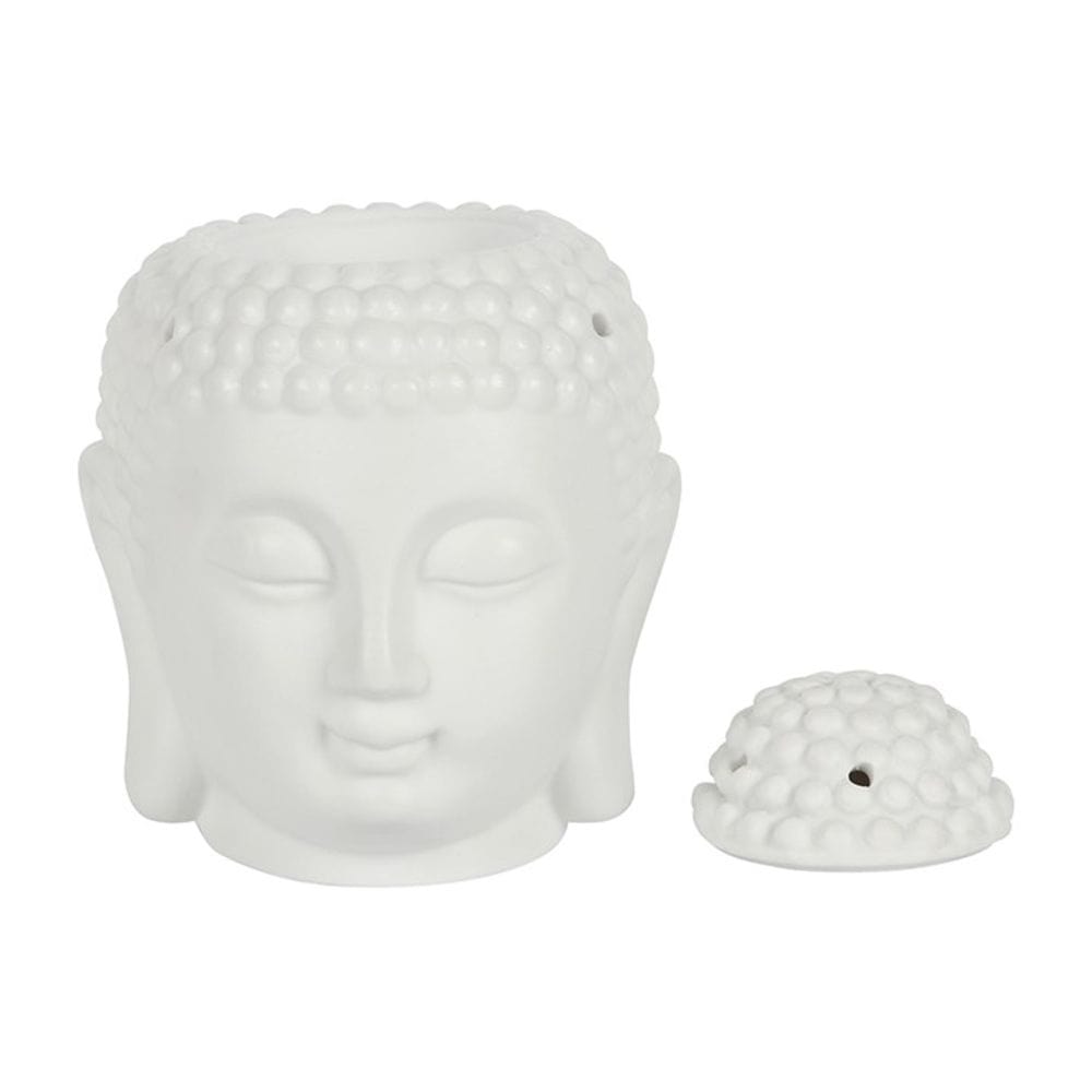 White Buddha Head Oil Burner | Calming Colour