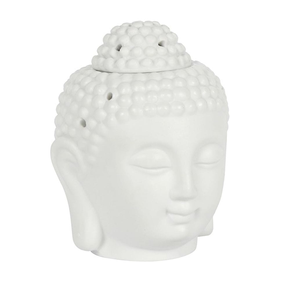 White Buddha Head Oil Burner | Calming Colour