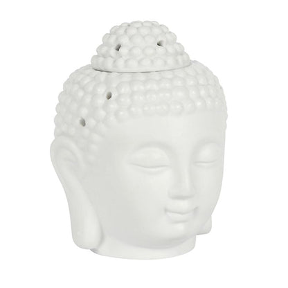 White Buddha Head Oil Burner | Calming Colour