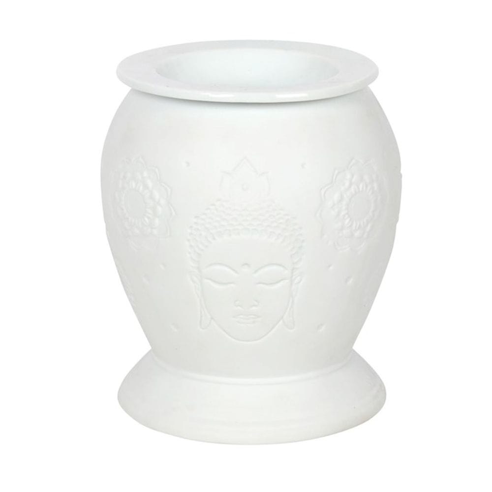 White Ceramic Buddha Electric Oil Burner | Calming Colour