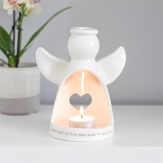 White Guardian Angel Tealight Holder | Buy2Get1Free | Calming Colour | Calming Colour