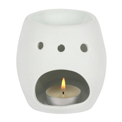 White Skull Oil Burner | Calming Colour