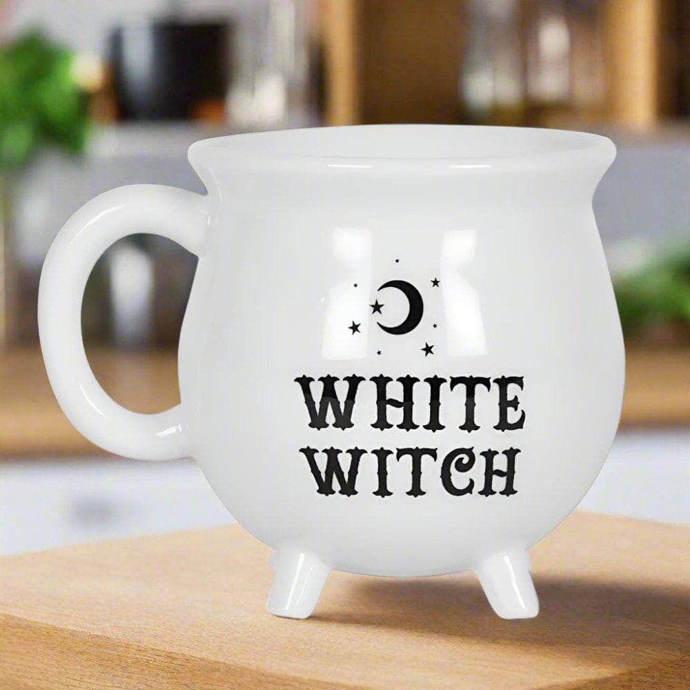 White Witch Cauldron Mug | Calming Colour