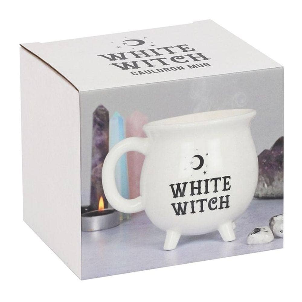 White Witch Cauldron Mug | Calming Colour