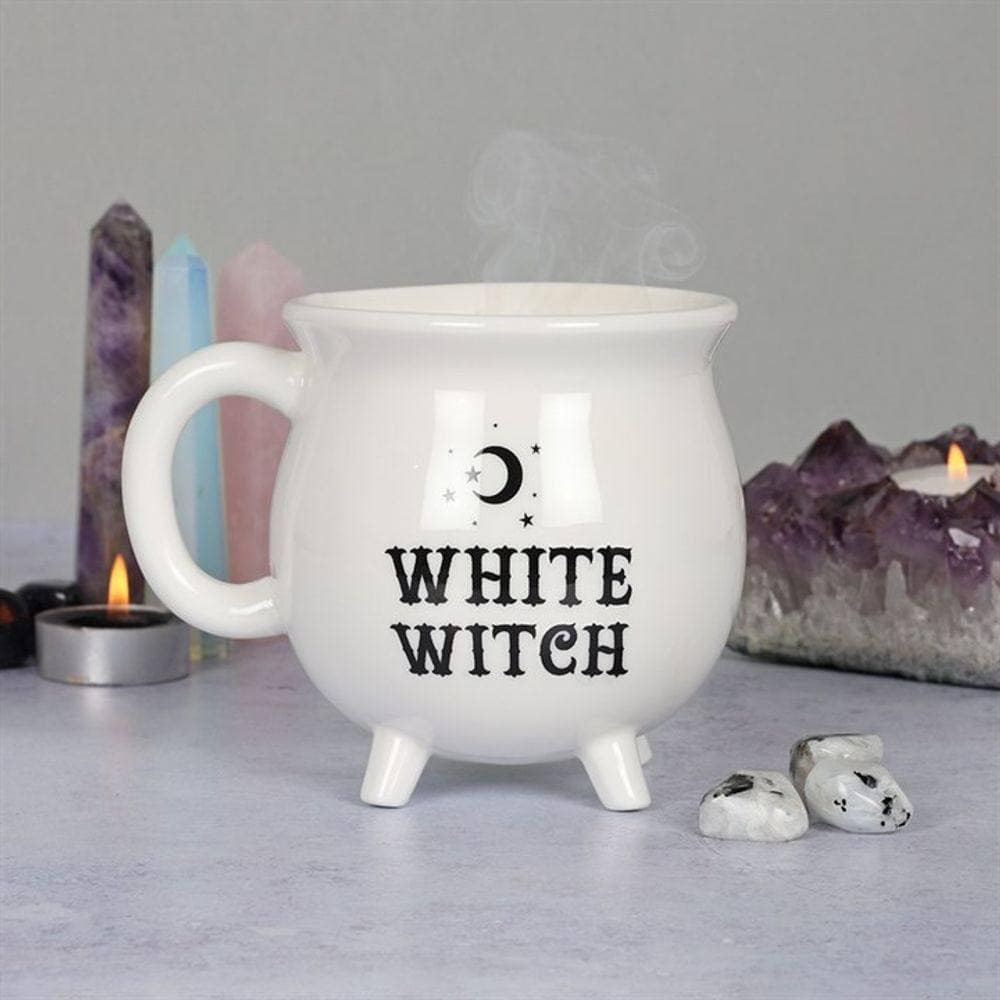 White Witch Cauldron Mug | Calming Colour