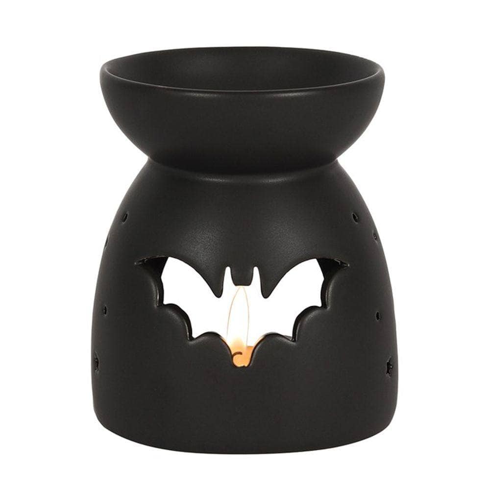 Witches Black Bat Cut Out Oil Burner | Calming Colour