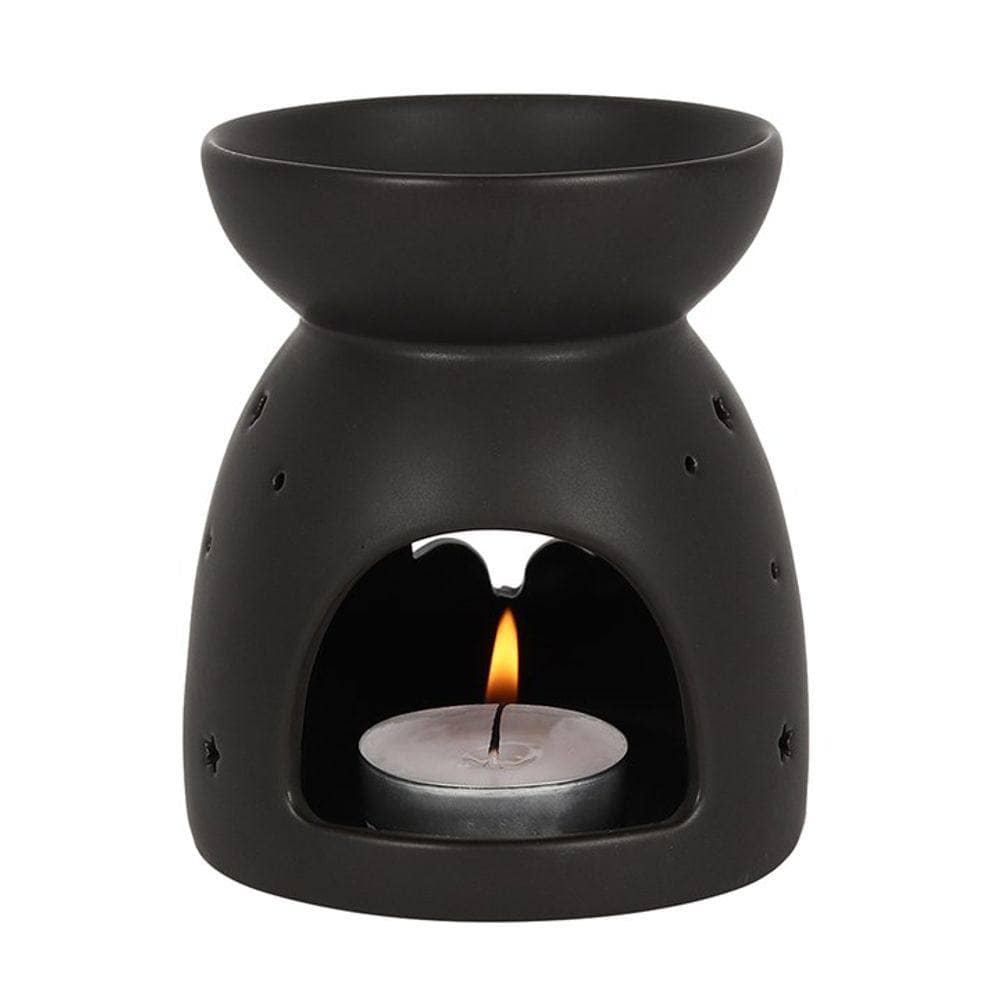 Witches Black Bat Cut Out Oil Burner | Calming Colour