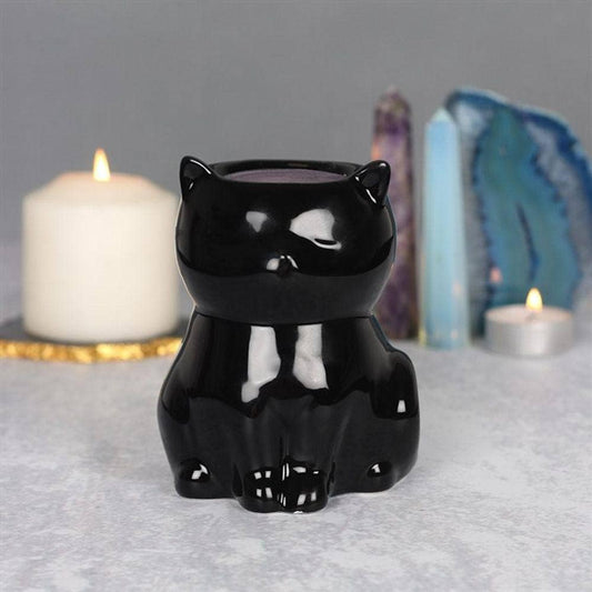 Witches Black Cat Oil Burner | Calming Colour