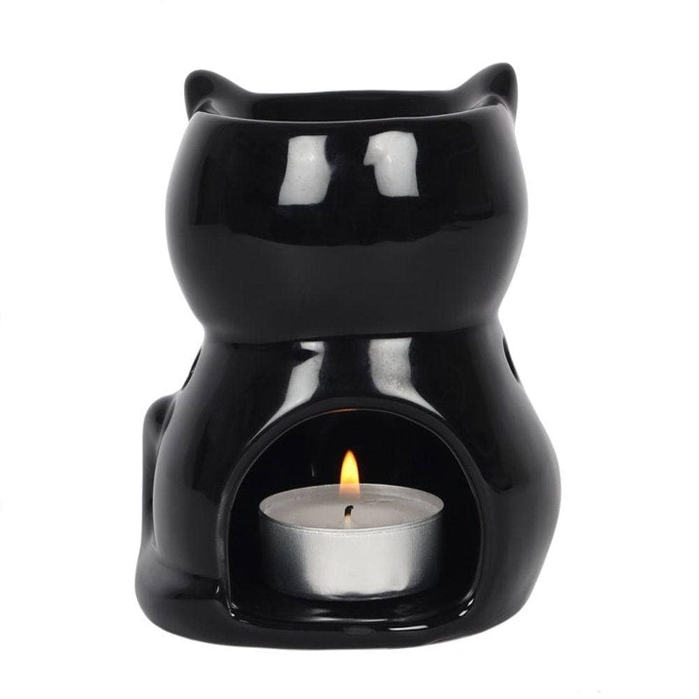 Witches Black Cat Oil Burner | Calming Colour