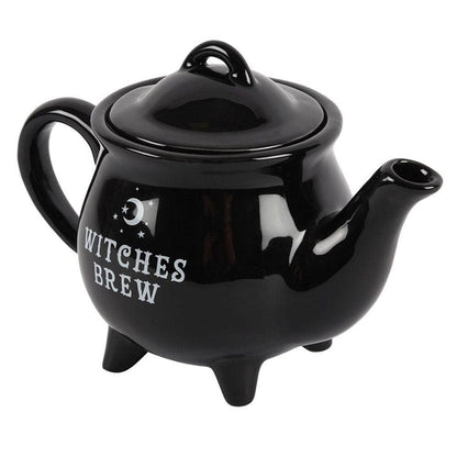 Witches Brew Black Ceramic Tea Pot | Calming Colour