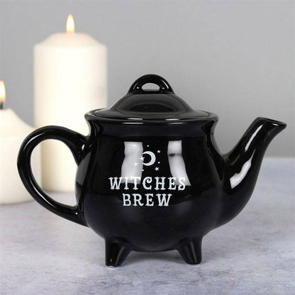 Witches Brew Black Ceramic Tea Pot | Calming Colour