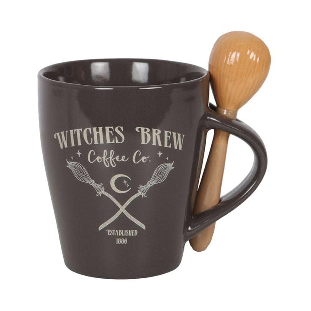 Witches Brew Coffee Co. Mug and Spoon Set | Calming Colour