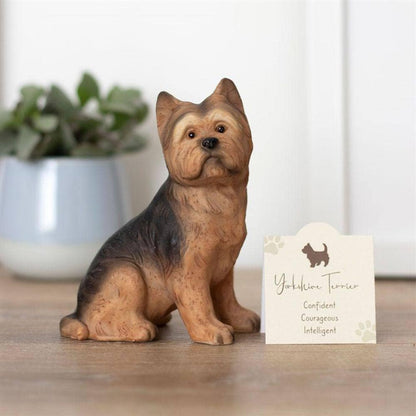 Yorkshire Terrier | 12cm Adorable Dog Ornament | Calming Colour